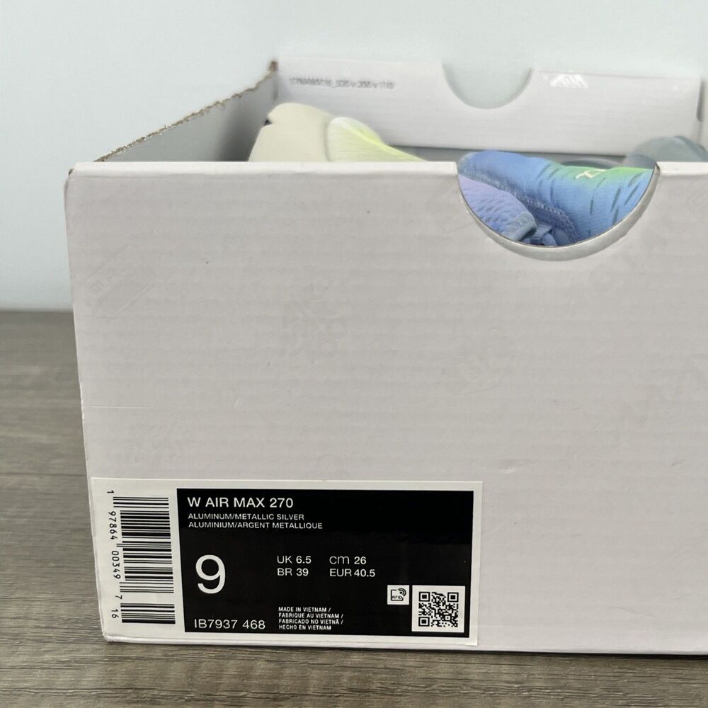 Nike Air Max 270 Shoes IB7937-468 Women's Size 9 No Lid on Box NEW - Picture 9 of 10